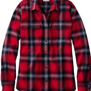 miami, Red Flannel Long Sleeve Shirt, Scotch Plaid Size Small NWOT